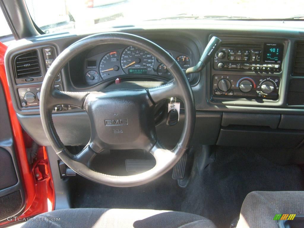 2001 Sierra 2500HD SLE Extended Cab 4x4 - Fire Red / Graphite photo #14