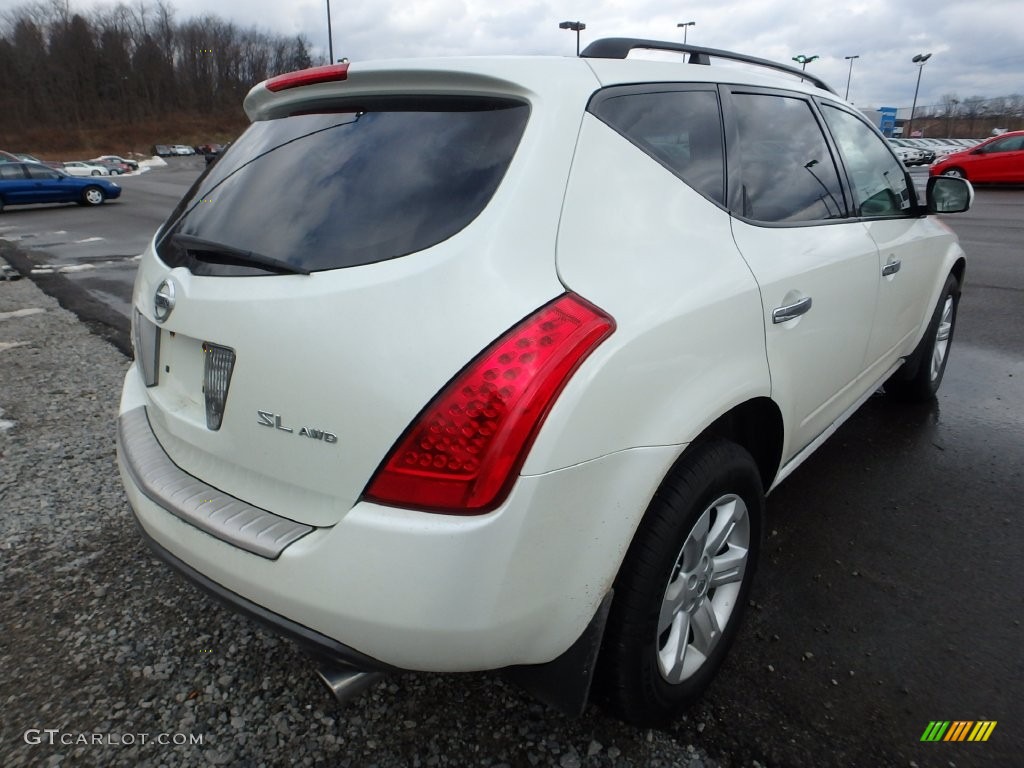 2007 Murano SL AWD - Glacier Pearl White / Cafe Latte photo #4