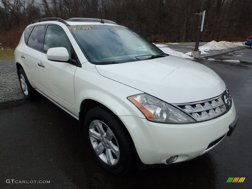 2007 Murano SL AWD - Glacier Pearl White / Cafe Latte photo #5