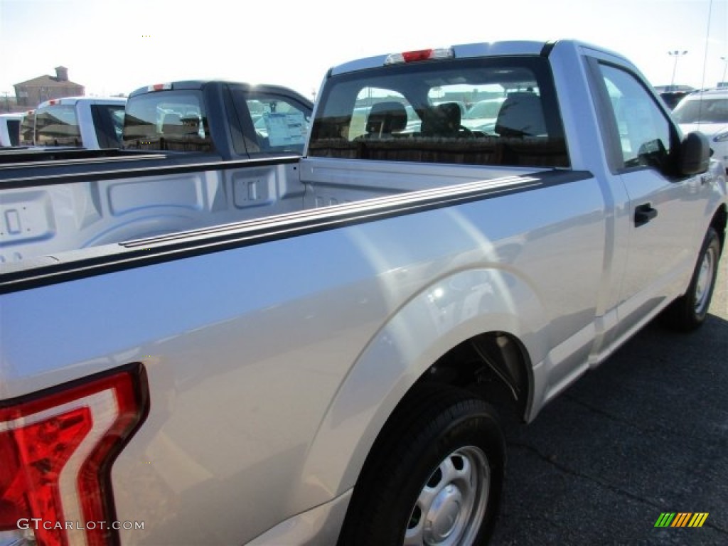 2016 F150 XL Regular Cab - Ingot Silver / Medium Earth Gray photo #7