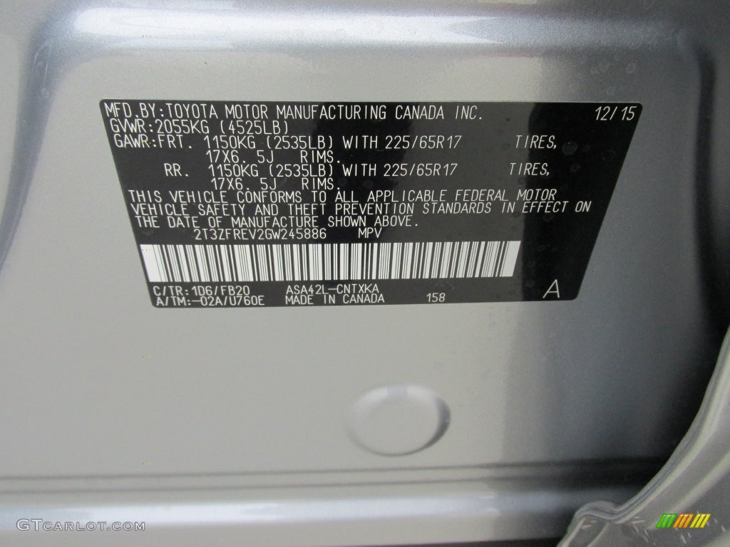 2016 RAV4 LE - Silver Sky Metallic / Black photo #31