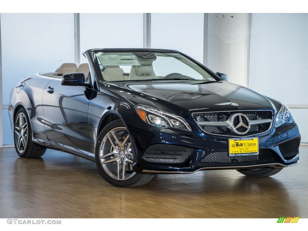 2016 E 400 Cabriolet - Lunar Blue Metallic / Silk Beige/Espresso Brown photo #12