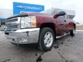 2013 Deep Ruby Metallic Chevrolet Silverado 1500 LT Extended Cab 4x4  photo #2