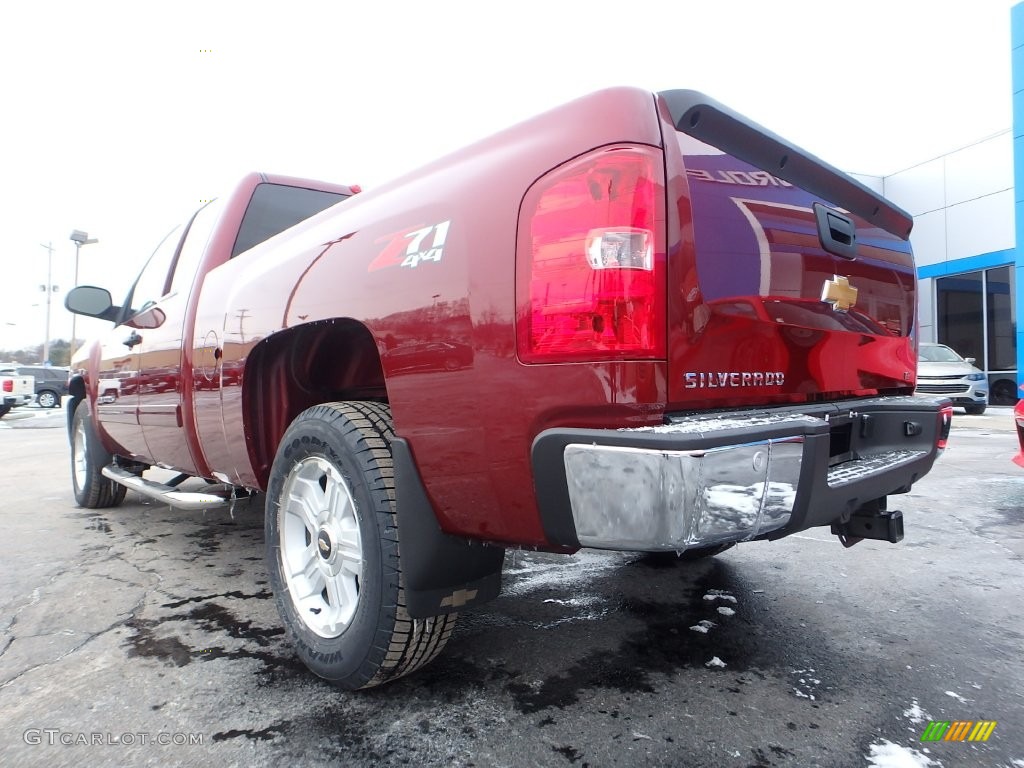 2013 Silverado 1500 LT Extended Cab 4x4 - Deep Ruby Metallic / Ebony photo #5