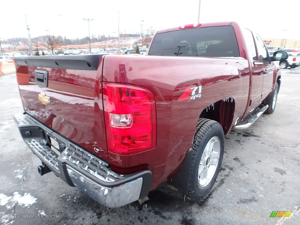 2013 Silverado 1500 LT Extended Cab 4x4 - Deep Ruby Metallic / Ebony photo #8