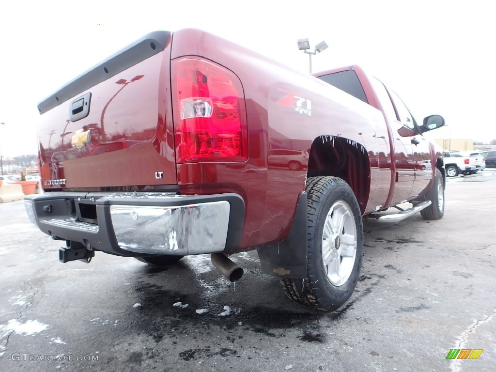 2013 Silverado 1500 LT Extended Cab 4x4 - Deep Ruby Metallic / Ebony photo #9