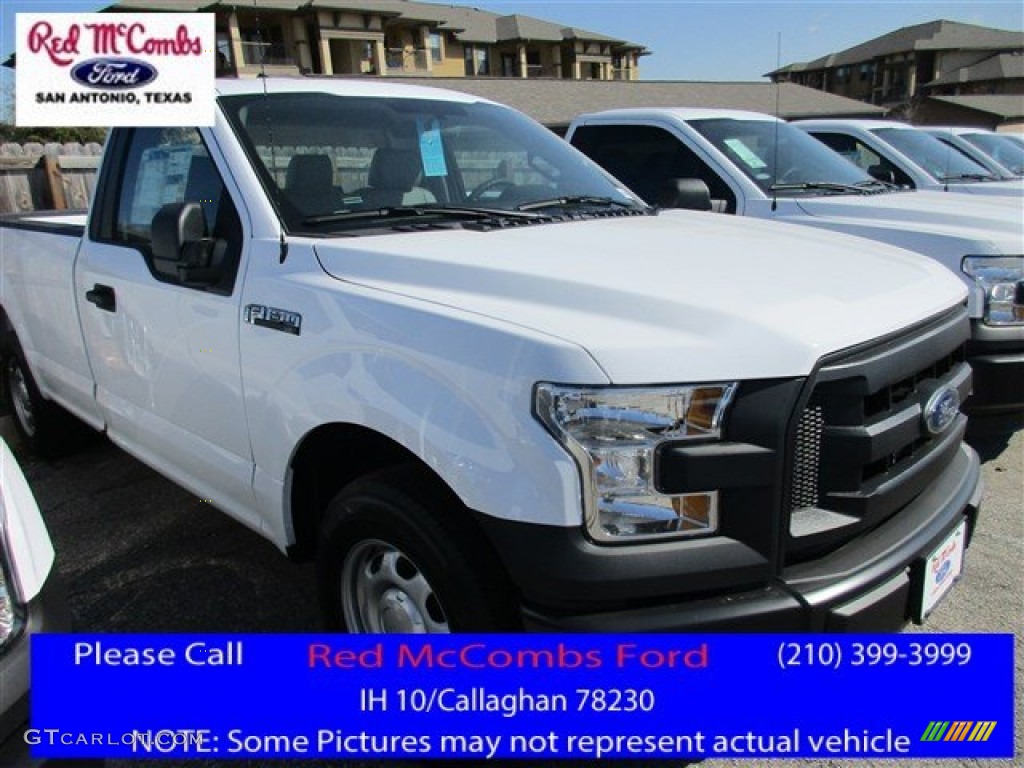 2016 F150 XL Regular Cab - Oxford White / Medium Earth Gray photo #1