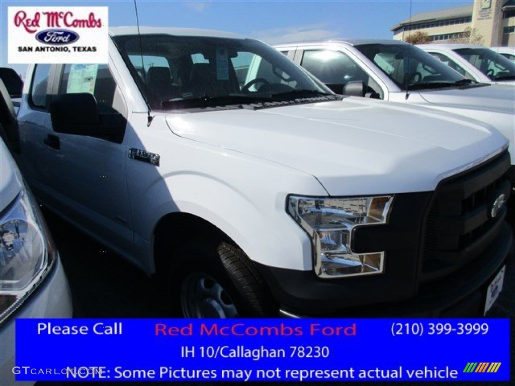 2016 F150 XL SuperCab - Oxford White / Medium Earth Gray photo #1