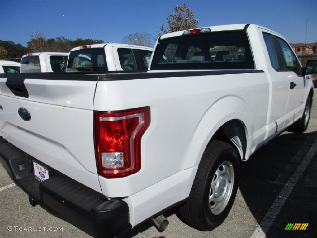 2016 F150 XL SuperCab - Oxford White / Medium Earth Gray photo #8