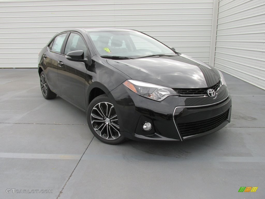 2016 Corolla S Plus - Black Sand Pearl / Black photo #1