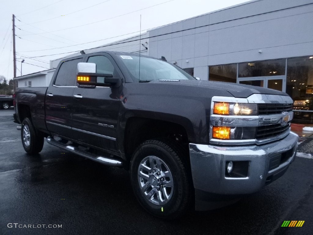 Tungsten Metallic 2016 Chevrolet Silverado 2500HD LTZ Crew Cab 4x4 Exterior Photo #110346731