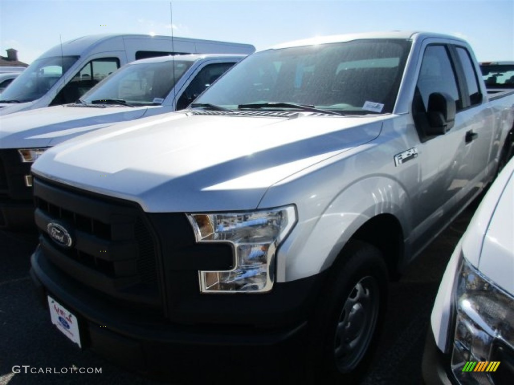 2016 F150 XL SuperCab - Ingot Silver / Medium Earth Gray photo #2