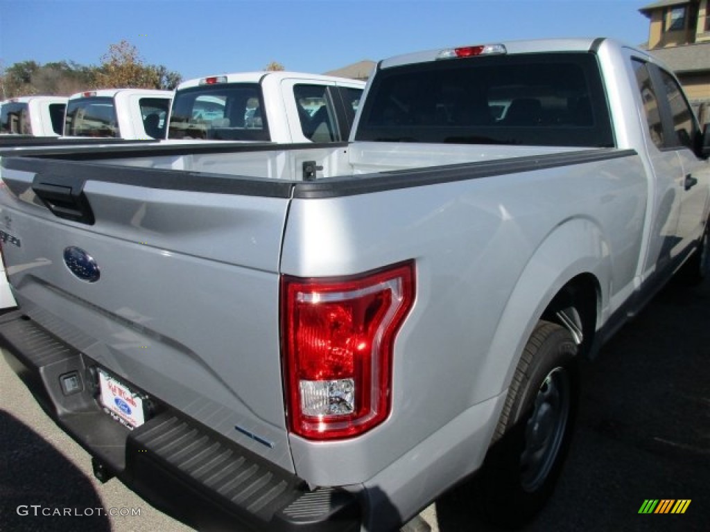 2016 F150 XL SuperCab - Ingot Silver / Medium Earth Gray photo #7