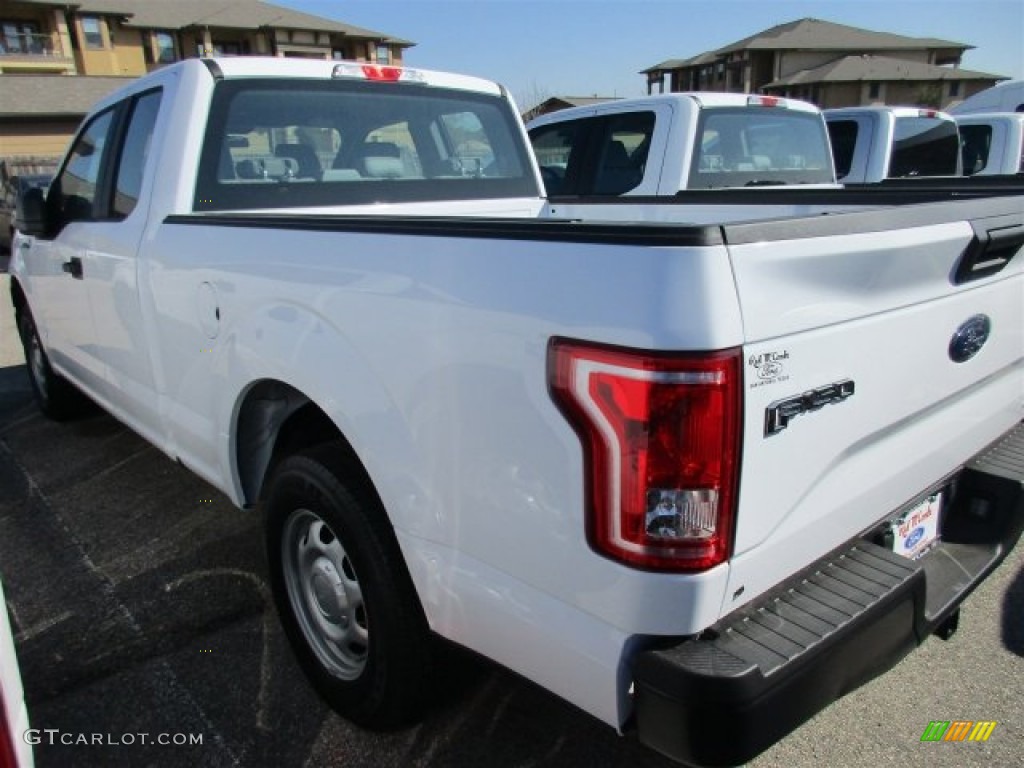 2016 F150 XL SuperCab - Oxford White / Medium Earth Gray photo #5