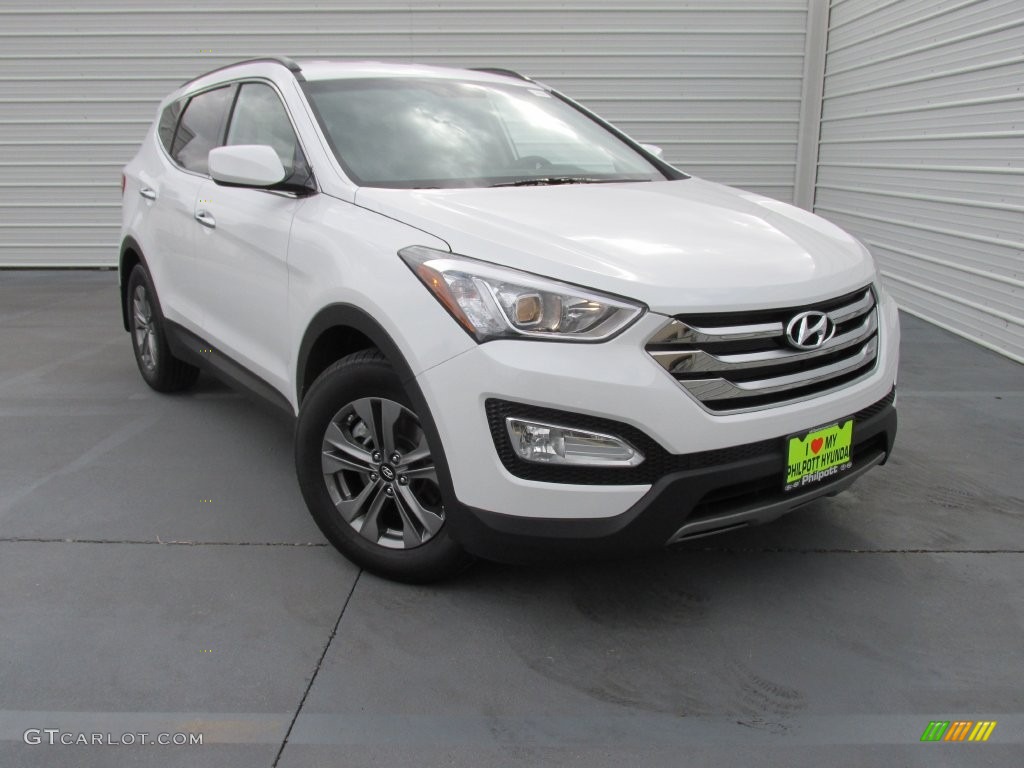 2016 Santa Fe Sport  - Frost White Pearl / Beige photo #1