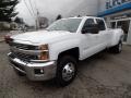 2016 Summit White Chevrolet Silverado 3500HD LT Crew Cab 4x4 Dual Rear Wheel  photo #2