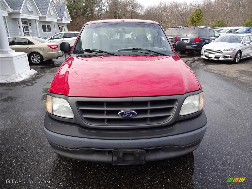 2003 F150 XL Regular Cab - Bright Red / Dark Graphite Grey photo #2