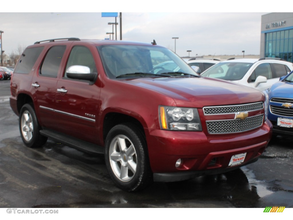 2009 Tahoe LTZ 4x4 - Red Jewel / Light Cashmere photo #2