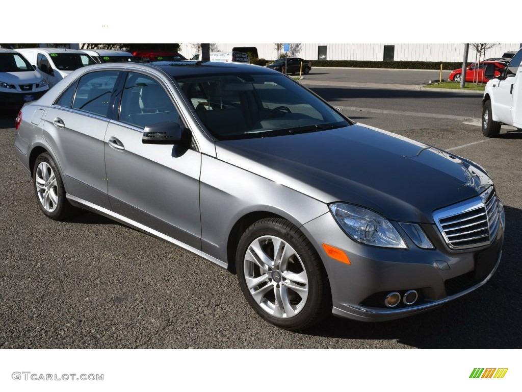 2011 E 350 Sedan - Indium Grey Metallic / Almond/Black photo #1