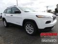 2016 Bright White Jeep Cherokee Sport  photo #4