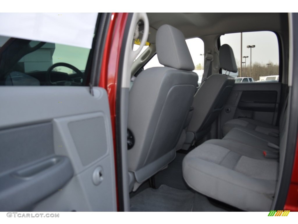2008 Ram 1500 SLT Quad Cab - Flame Red / Medium Slate Gray photo #14