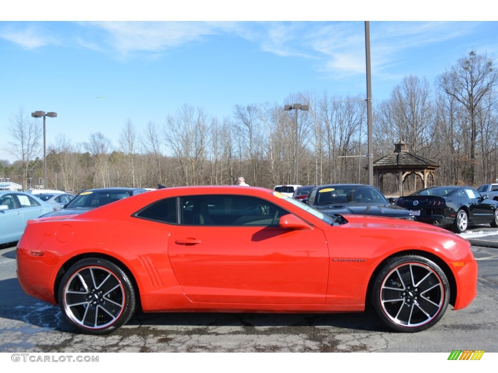 2012 Camaro LS Coupe - Victory Red / Gray photo #2