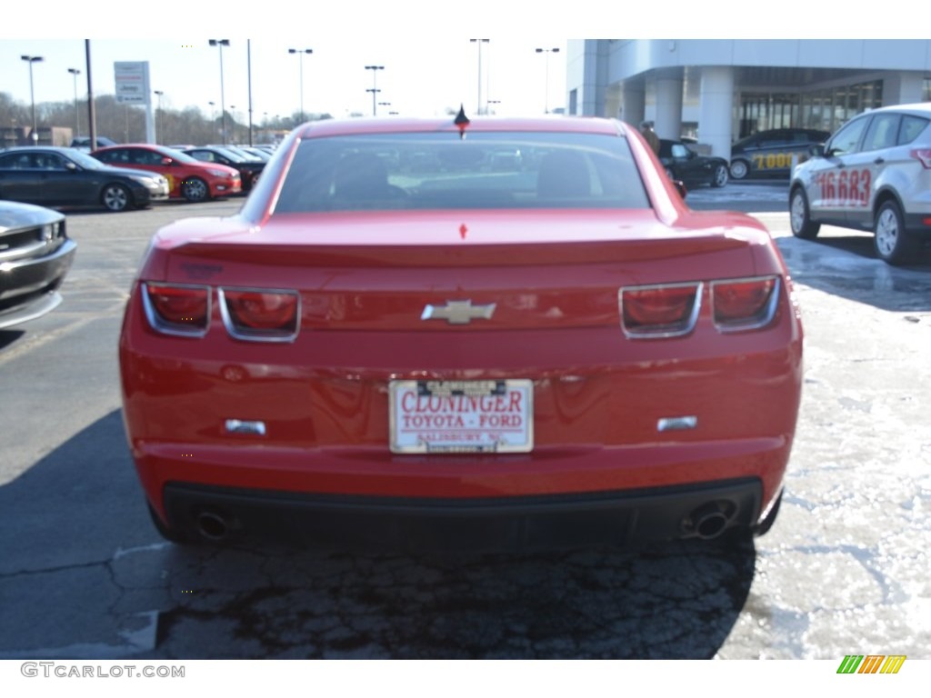 2012 Camaro LS Coupe - Victory Red / Gray photo #4