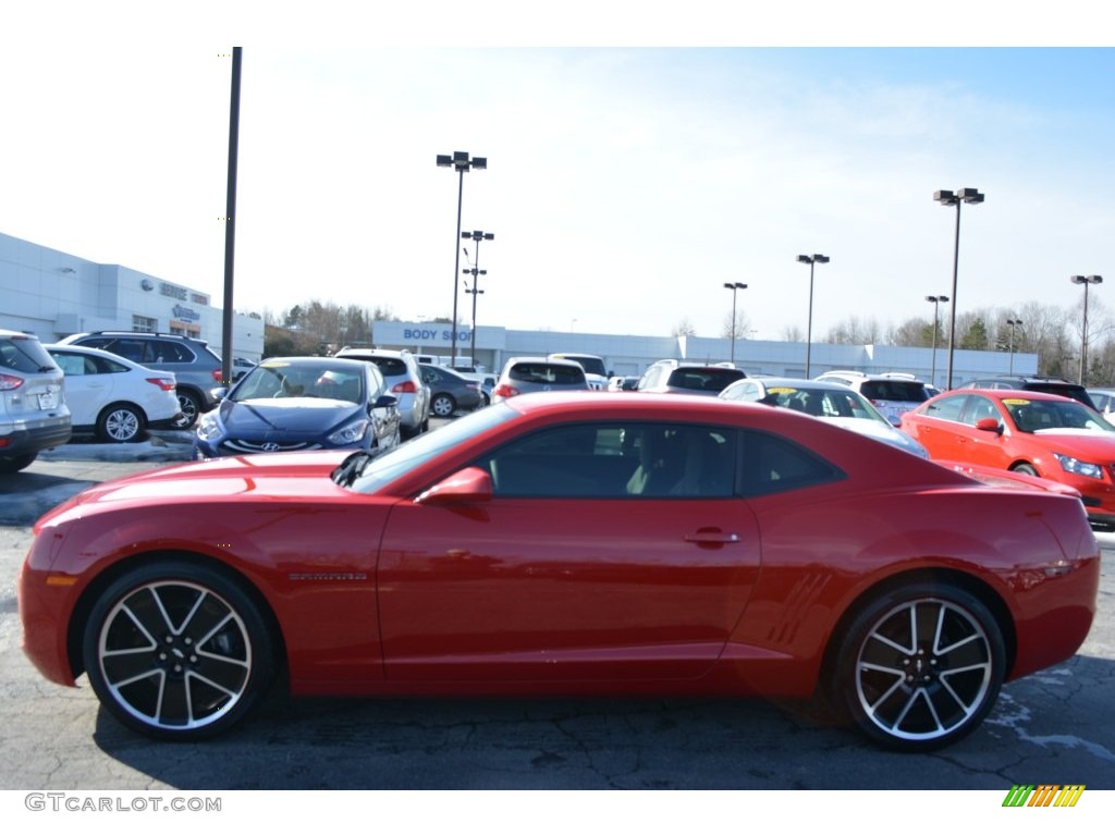 2012 Camaro LS Coupe - Victory Red / Gray photo #6