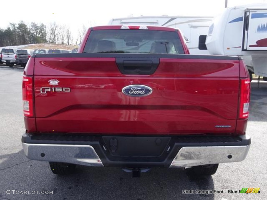 2016 F150 XLT Regular Cab 4x4 - Ruby Red / Medium Light Camel photo #4