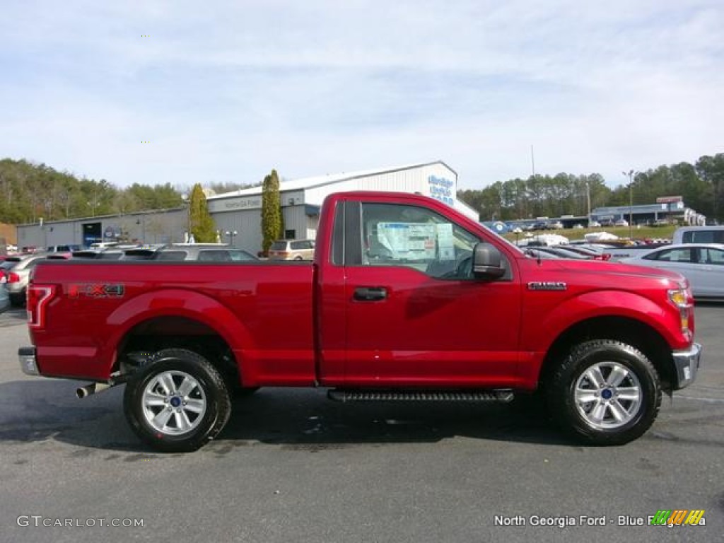 2016 F150 XLT Regular Cab 4x4 - Ruby Red / Medium Light Camel photo #6