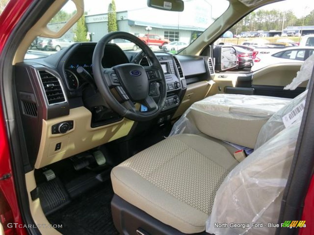 2016 F150 XLT Regular Cab 4x4 - Ruby Red / Medium Light Camel photo #12