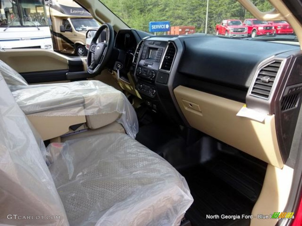 2016 F150 XLT Regular Cab 4x4 - Ruby Red / Medium Light Camel photo #14
