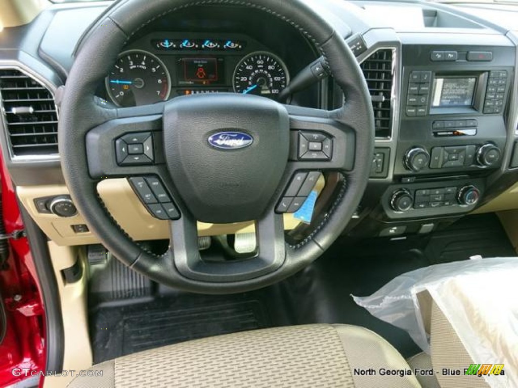 2016 F150 XLT Regular Cab 4x4 - Ruby Red / Medium Light Camel photo #17