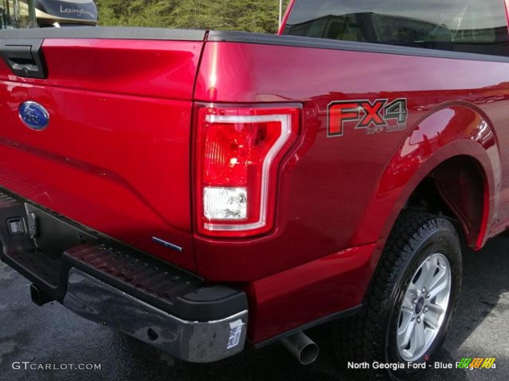 2016 F150 XLT Regular Cab 4x4 - Ruby Red / Medium Light Camel photo #31