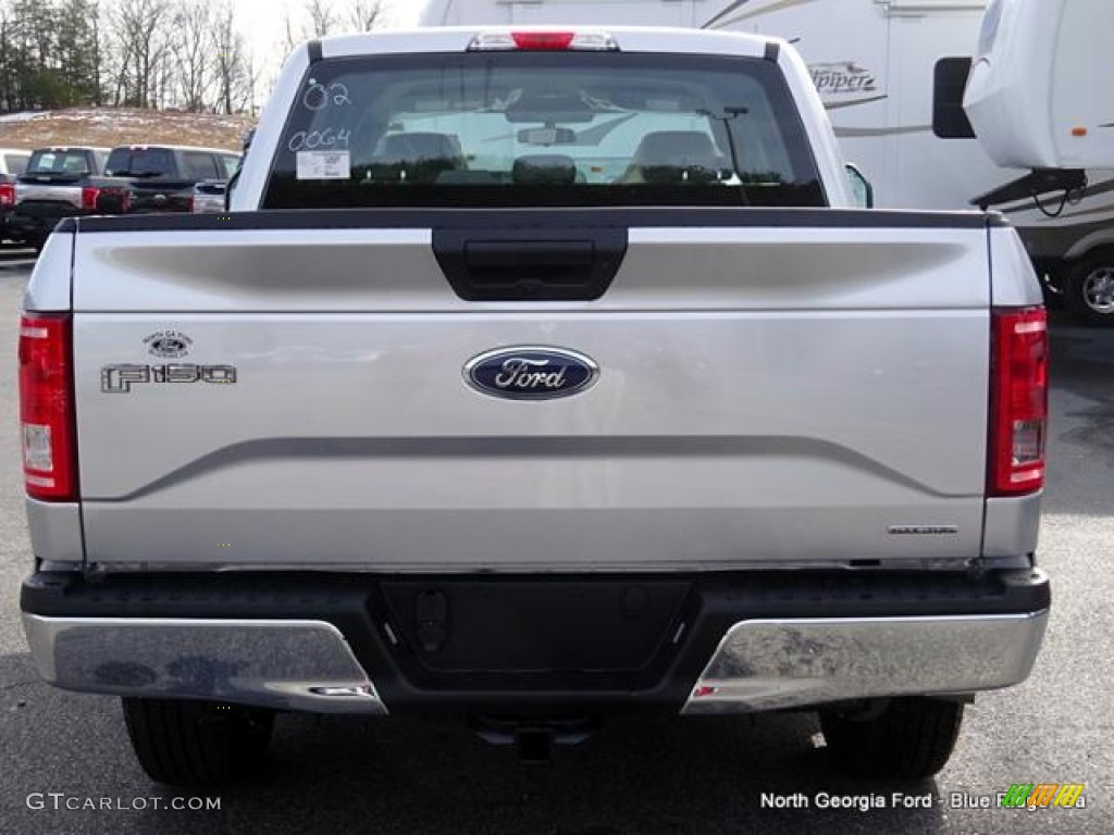2016 F150 XL SuperCrew 4x4 - Ingot Silver / Medium Earth Gray photo #4