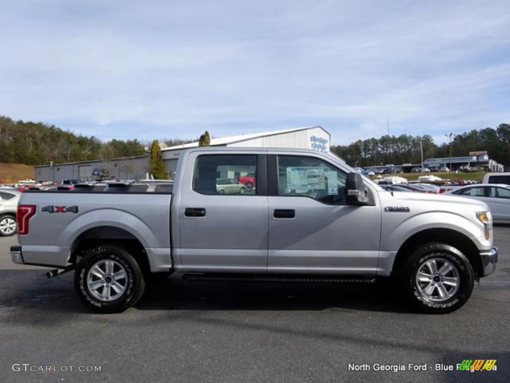 2016 F150 XL SuperCrew 4x4 - Ingot Silver / Medium Earth Gray photo #6