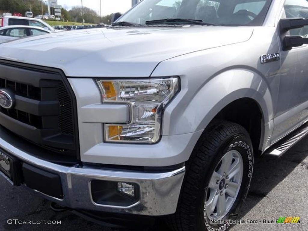 2016 F150 XL SuperCrew 4x4 - Ingot Silver / Medium Earth Gray photo #32