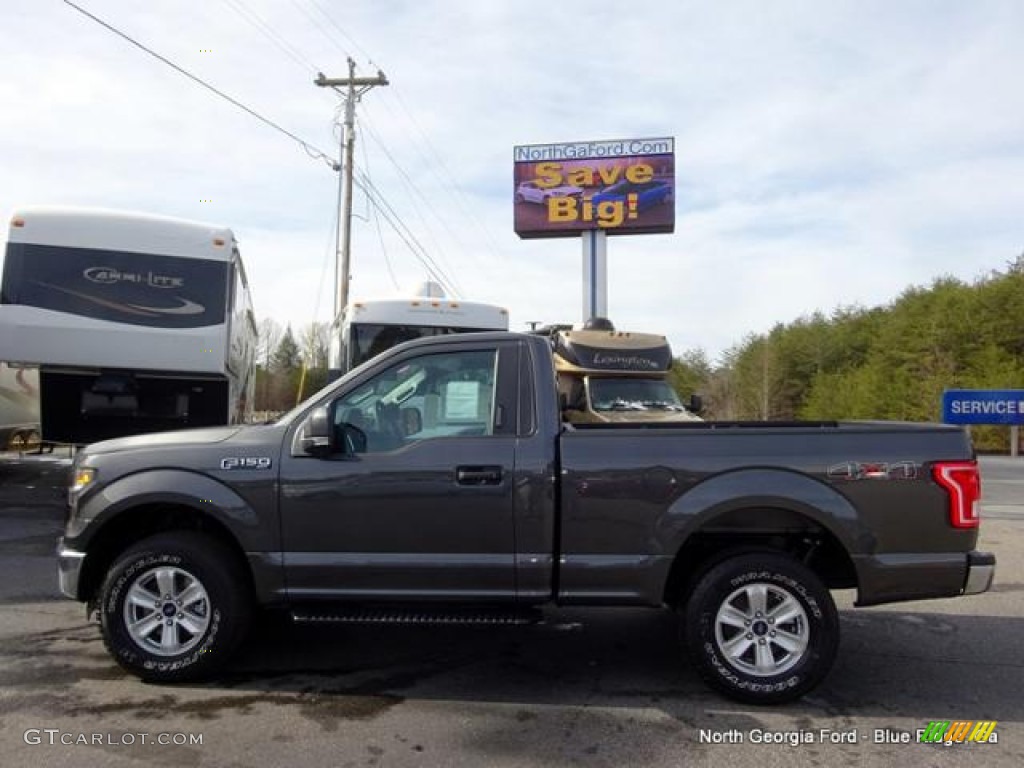 2016 F150 XLT Regular Cab 4x4 - Magnetic / Medium Earth Gray photo #2