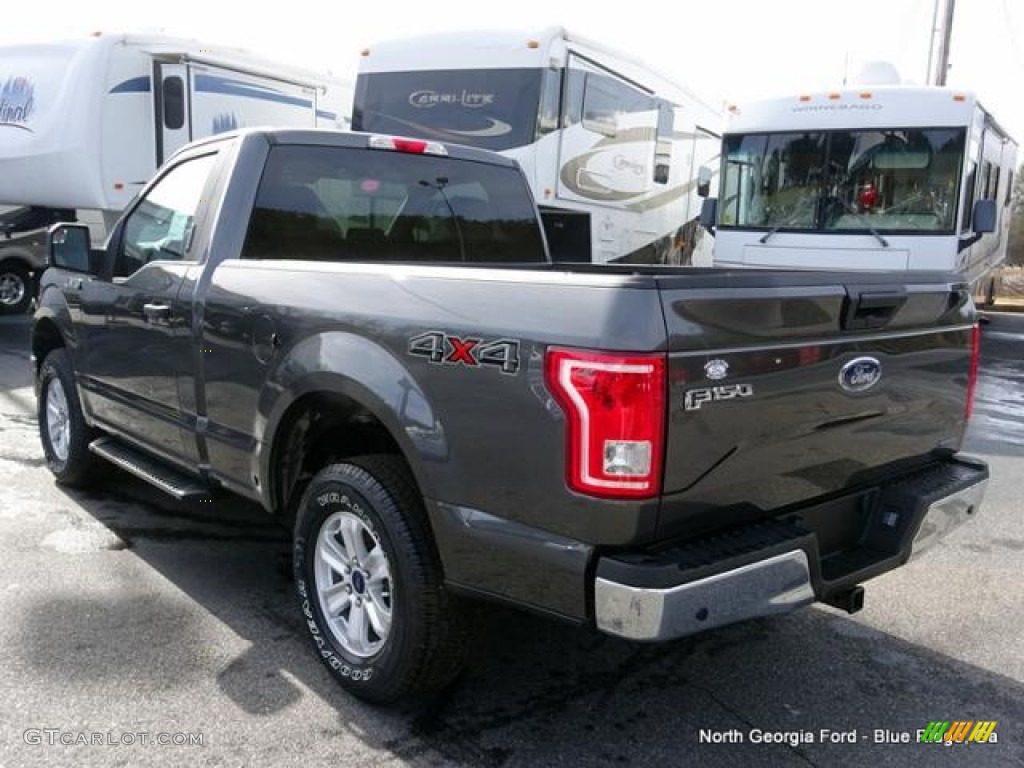 2016 F150 XLT Regular Cab 4x4 - Magnetic / Medium Earth Gray photo #3