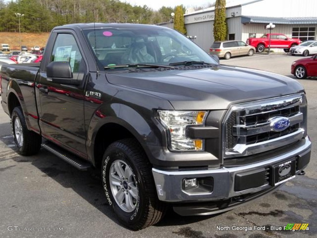 2016 F150 XLT Regular Cab 4x4 - Magnetic / Medium Earth Gray photo #7