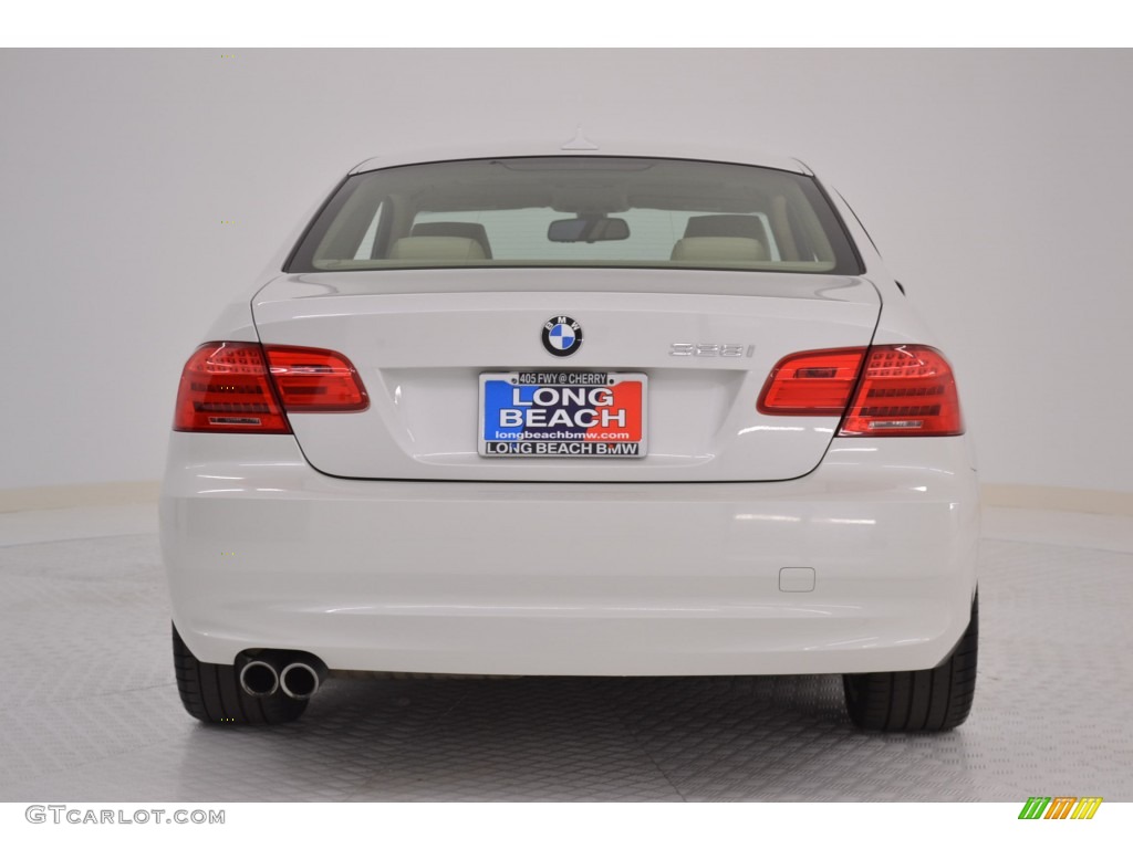 2011 3 Series 328i Coupe - Mineral White Metallic / Cream Beige photo #6