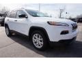 2016 Bright White Jeep Cherokee Sport  photo #4