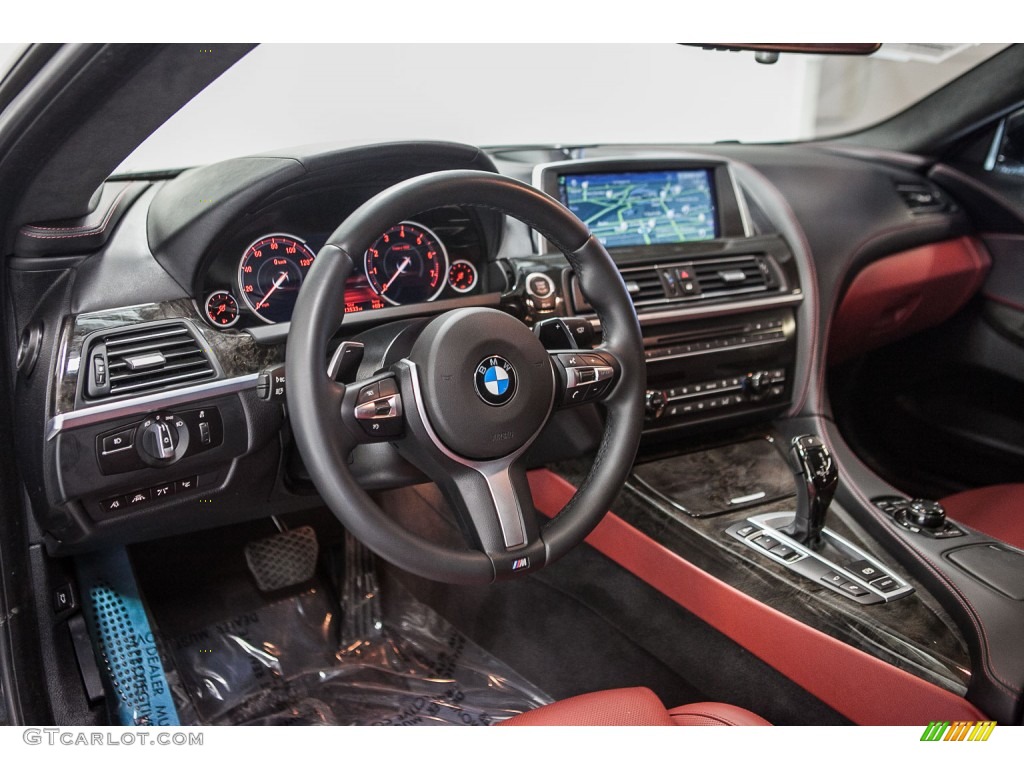 2014 6 Series 650i Coupe - Black Sapphire Metallic / Vermilion Red photo #16