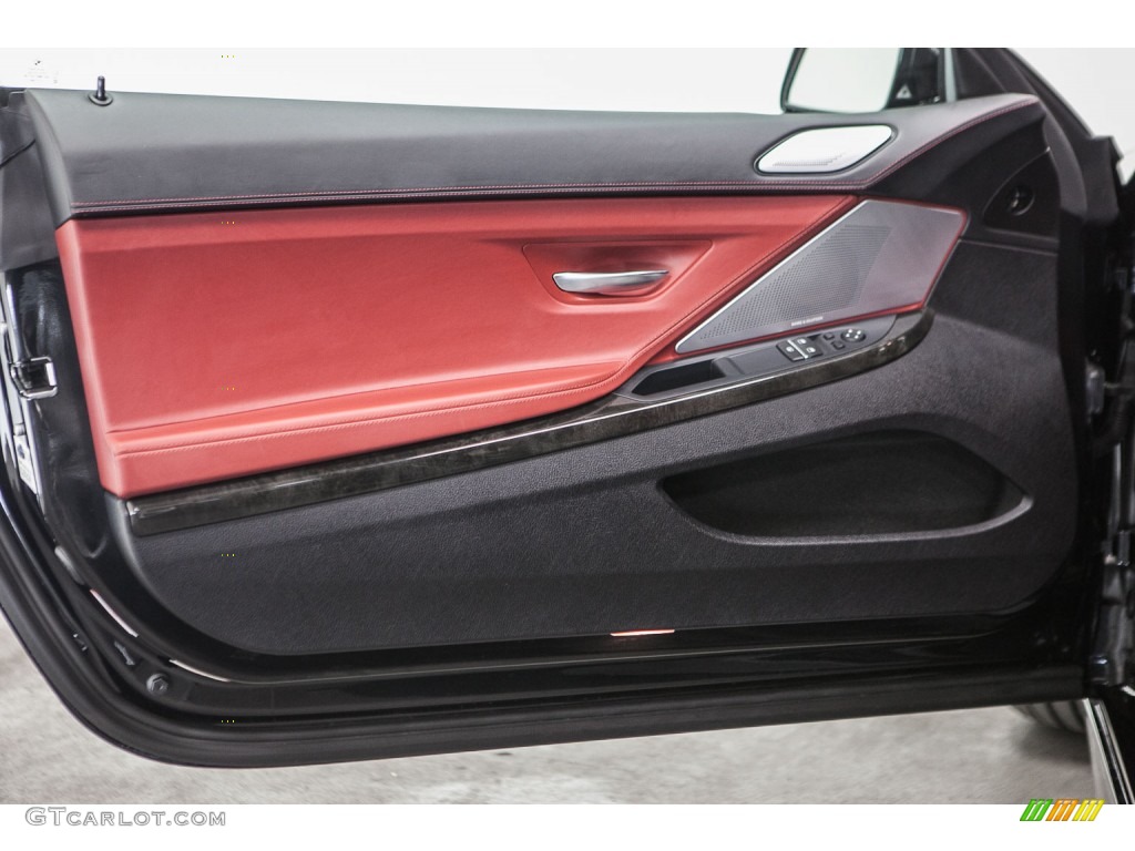 2014 6 Series 650i Coupe - Black Sapphire Metallic / Vermilion Red photo #19