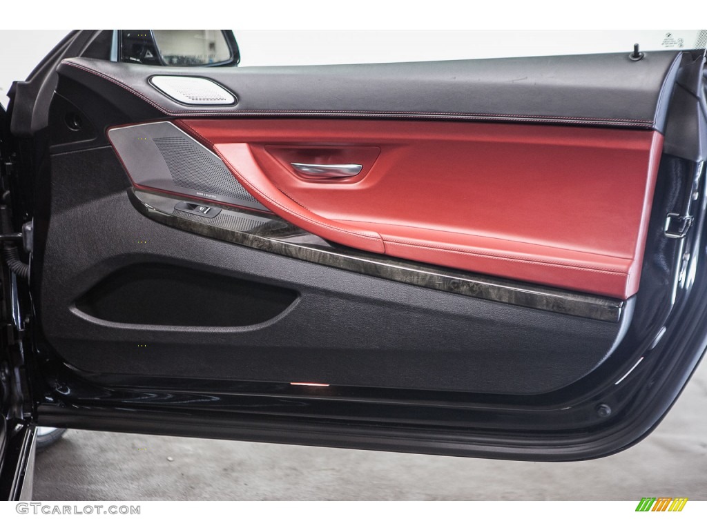 2014 6 Series 650i Coupe - Black Sapphire Metallic / Vermilion Red photo #22