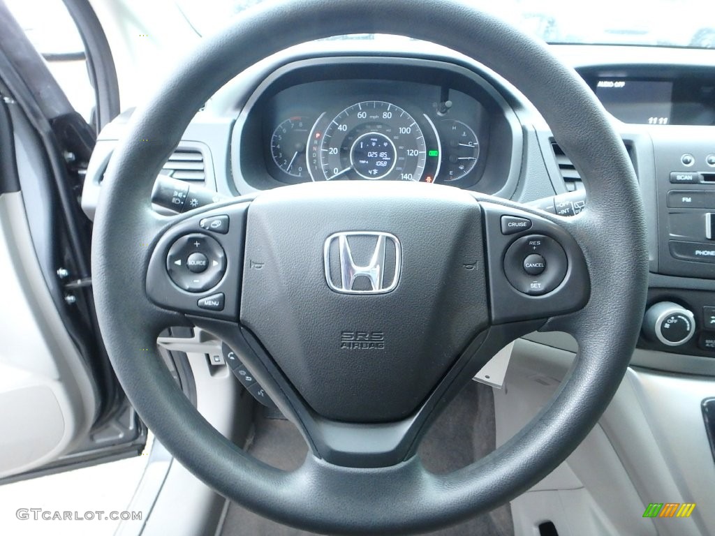 2013 CR-V LX AWD - Polished Metal Metallic / Gray photo #22