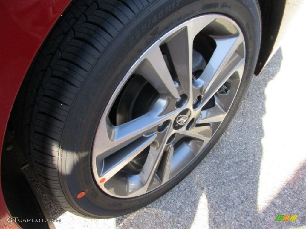 2017 Elantra Limited - Red / Gray photo #3