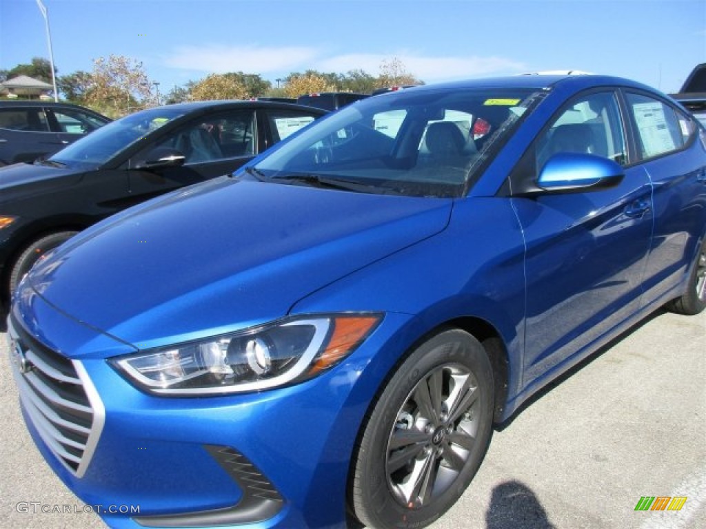 2017 Elantra SE - Electric Blue / Gray photo #2