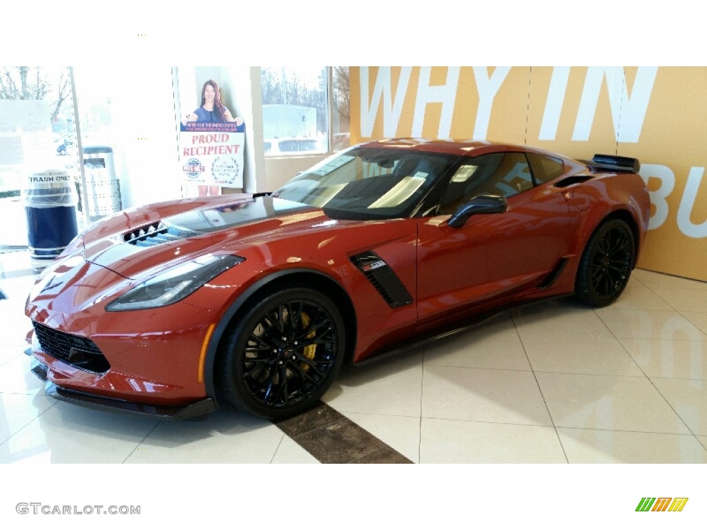 2016 Corvette Z06 Coupe - Daytona Sunrise Orange Metallic / Jet Black photo #3