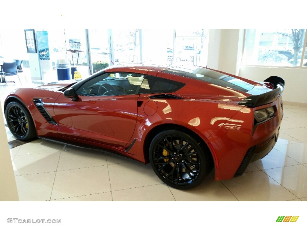2016 Corvette Z06 Coupe - Daytona Sunrise Orange Metallic / Jet Black photo #6